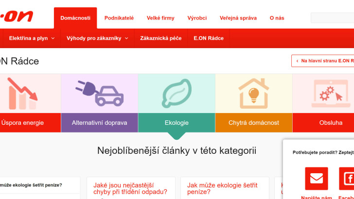 Potřebujete pomoci s úsporou za energie? Zkuste E.ON Rádce